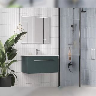 Тумба под раковину подвесная Velvex Posse tp.POS.OSK.85.1Y верде, 85 см